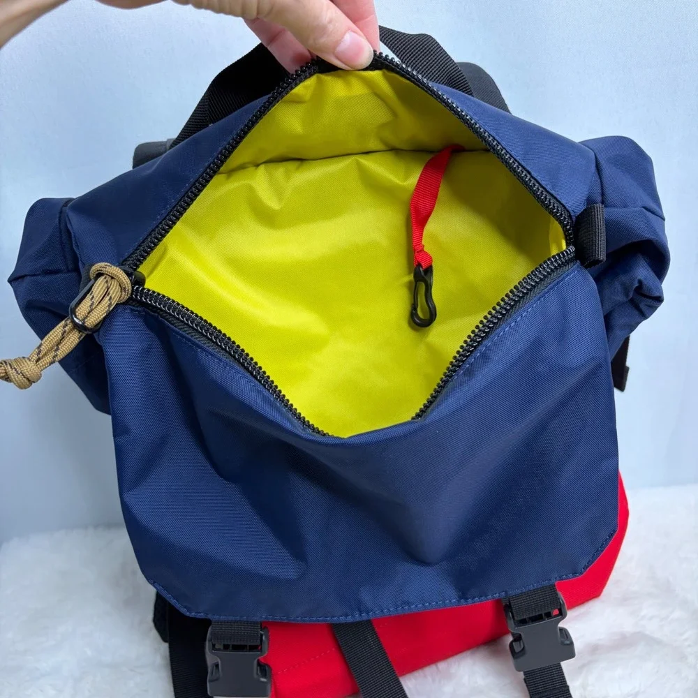 Topo Designs x New Belgium Fat Tire Rover Pack Backpack Red Navy Blue USA